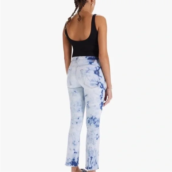 New Mother Superior Insider Ankle Fray In A Tizzy Tie Dye Jeans Size 28